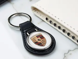Porsche Auto Schlüsselanhänger Stilvoll Metall Glänzende Optik